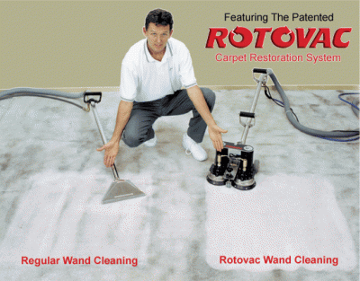 Carpet Cleaners Omaha  See this carpet that has been cleaned by a wand (the still dirty side) and the Rotovac (cleaner side). Can't you SEE the difference?